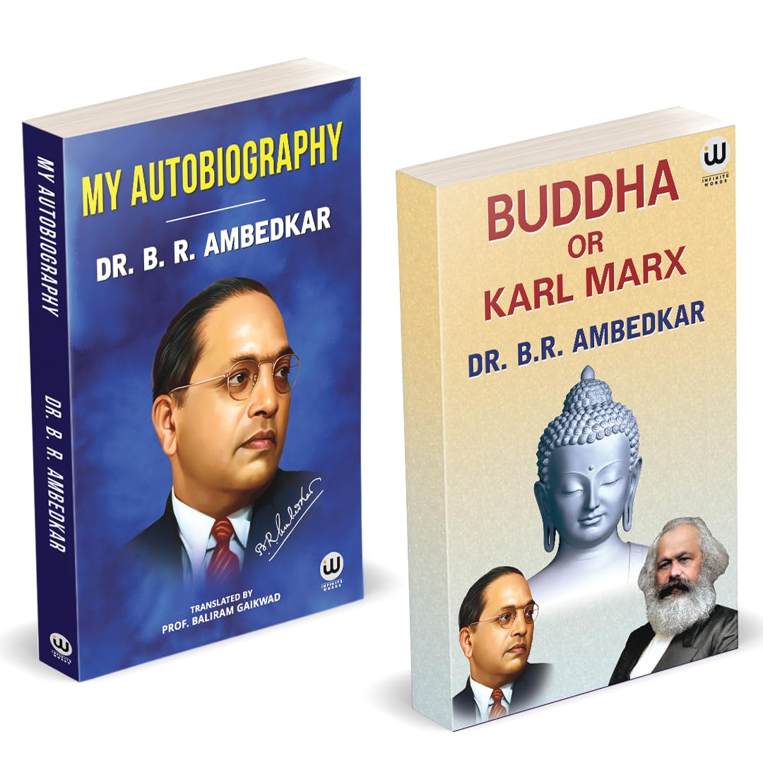 My Autobiography | Buddha Or Karl Marx | Dr. BR Ambedkar Books | English Paperback Combo Set | The Original Edition | Caste In I