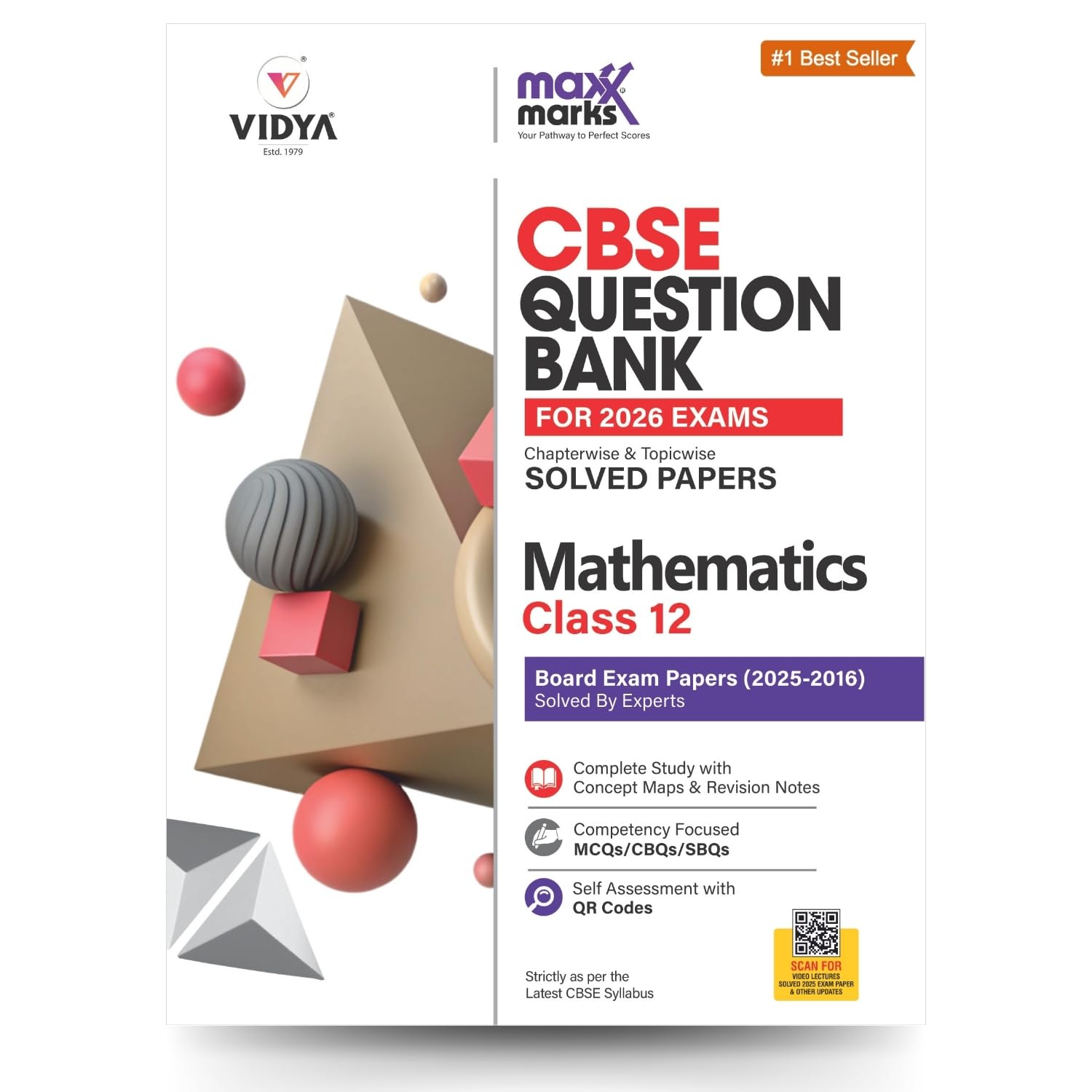 Maxx Marks Cbse Question Bank Class 12 Mathematics For 2026 Board Exams