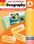 EvanMoor Skill Sharpeners: Geography, Grade 4 Activity Book  Supplemental AtHome Resource Geography Skills Workbook