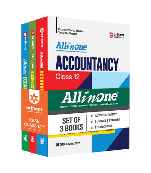 (Old Edition) All In One Combo Class 12Th Accountancy, Business Studies, Economics, For Cbse Exam 2025