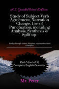 Study of SubjectVerb Agreement, Narration Change, Use of Punctuation; including Analysis, Synthesis & Splitup: Study through c