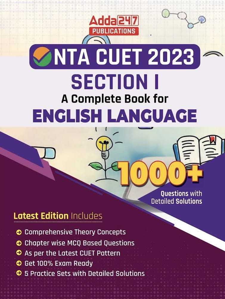 Cuet English Language Test Complete Book (English Printed Edition) By Adda247