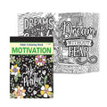 Motivation  Adult Colouring Book : Inspirational Coloring Book for Adults, Colouring fun for adults and kids, Motivational Desi