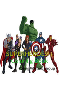 Superheroes: Coloring book