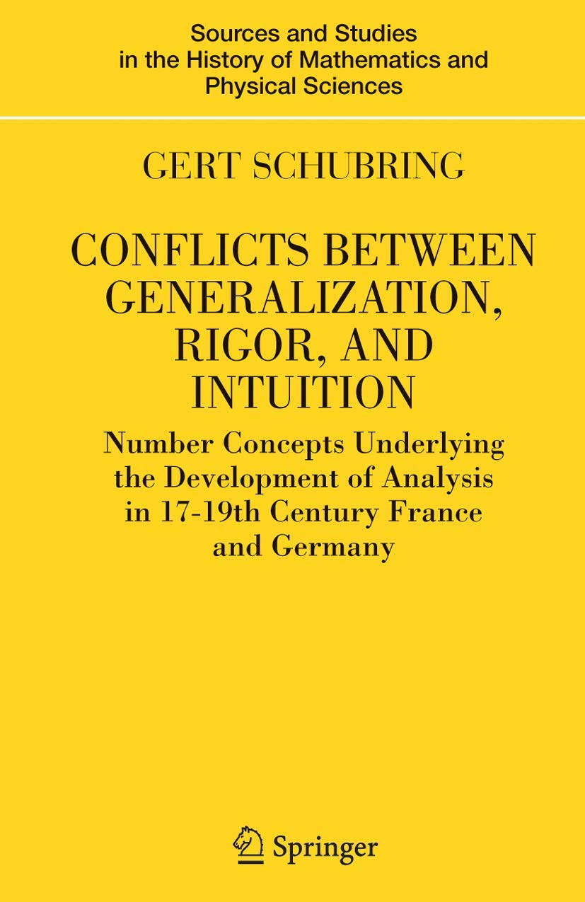 Conflicts Between Generalization, Rigor, and Intuition: Number Concepts Underlying the Development of Analysis in 17th19th Cent
