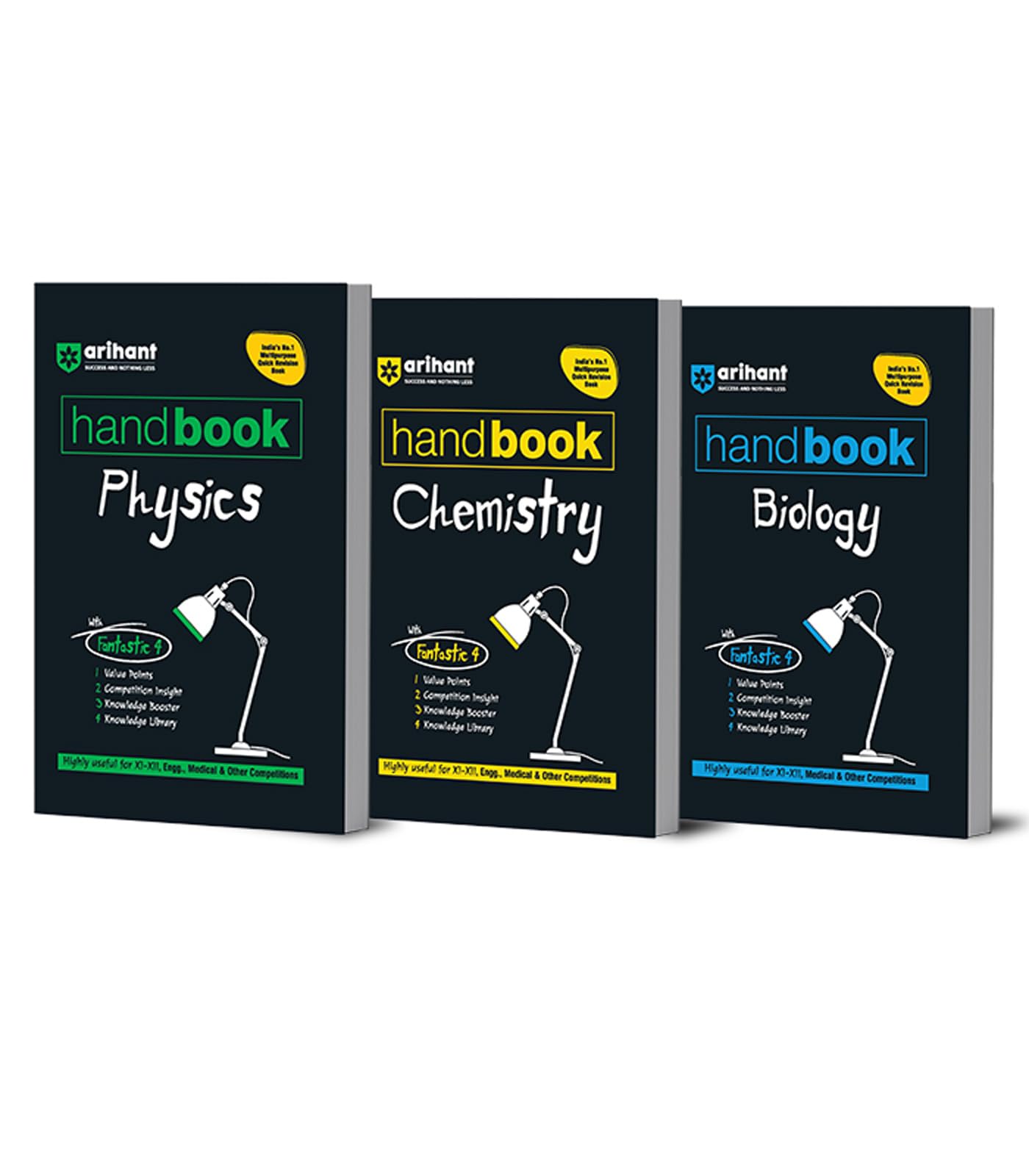 Arihant Handbook Physics, Chemistry & Biology Class 1112 | Quick Revision Guide | JEE, CBSE, Medical & Engineering Exams | Valu