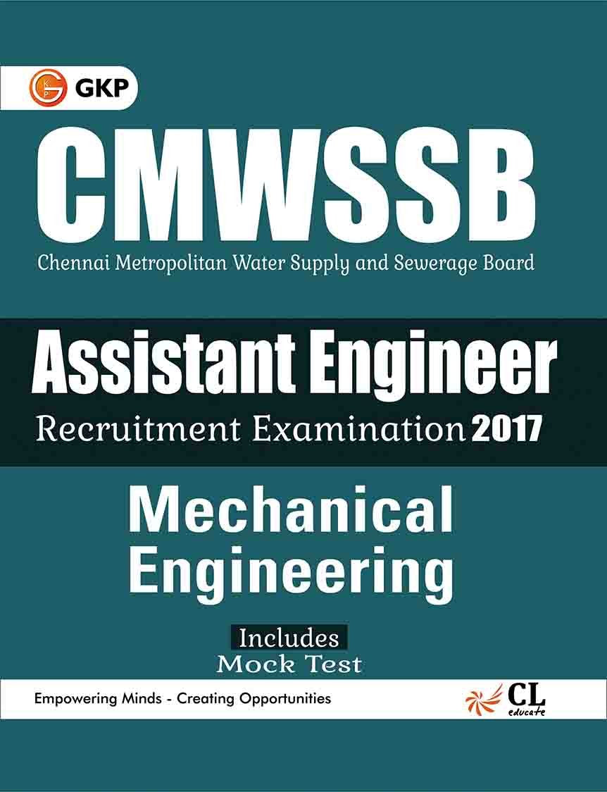 Cmwssb Chennai Metropolitan Water Supply And Sewerage Board Mechanical Engineering (Assistant Engineer) 2017