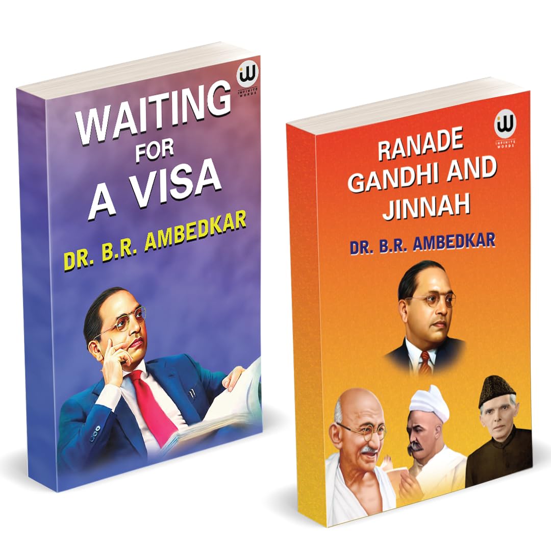 Ranade, Gandhi And Jinnah | Waiting For A Visa | Dr. Br Ambedkar Books | English Paperback Combo Set | The Original Edition | Bu