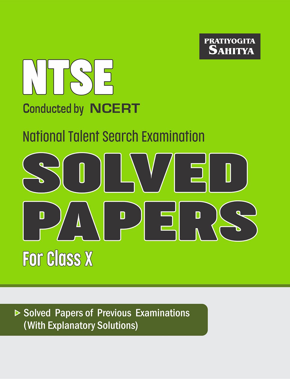 Sahitya Bhawan national talent search examination solved papers for class 10
