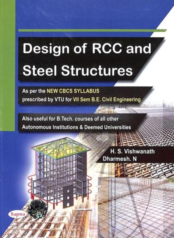 DESIGN OF RCC & STEEL STRUCTURES FOR 7 SEM BE CIVIL ENGINEERING : VTU