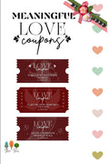 Meaningful Love Coupons : Valentines day 25 Coupons for Him and Her, Valentines, Birthday, Christmas, Anniversary