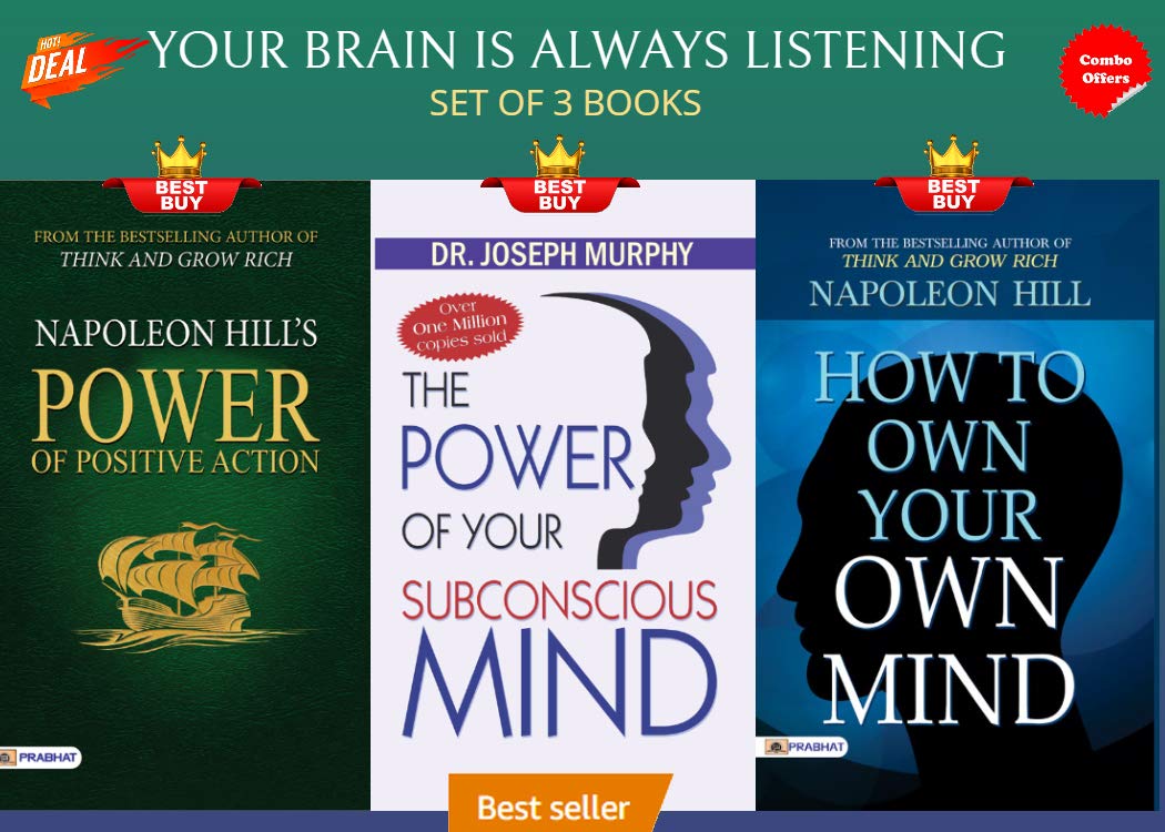 Your Brain Is Always Listening Combo: Set Of 3 books [Paperback] Dr. Joseph Murphy and Napoleon Hill