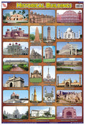 Tcc15 | Teachingnest Historical Buildings Chart | Laminated 33X48 Cm (13X19 Inch) | Wall Sticking [Wall Chart] Teachingnest [Wal