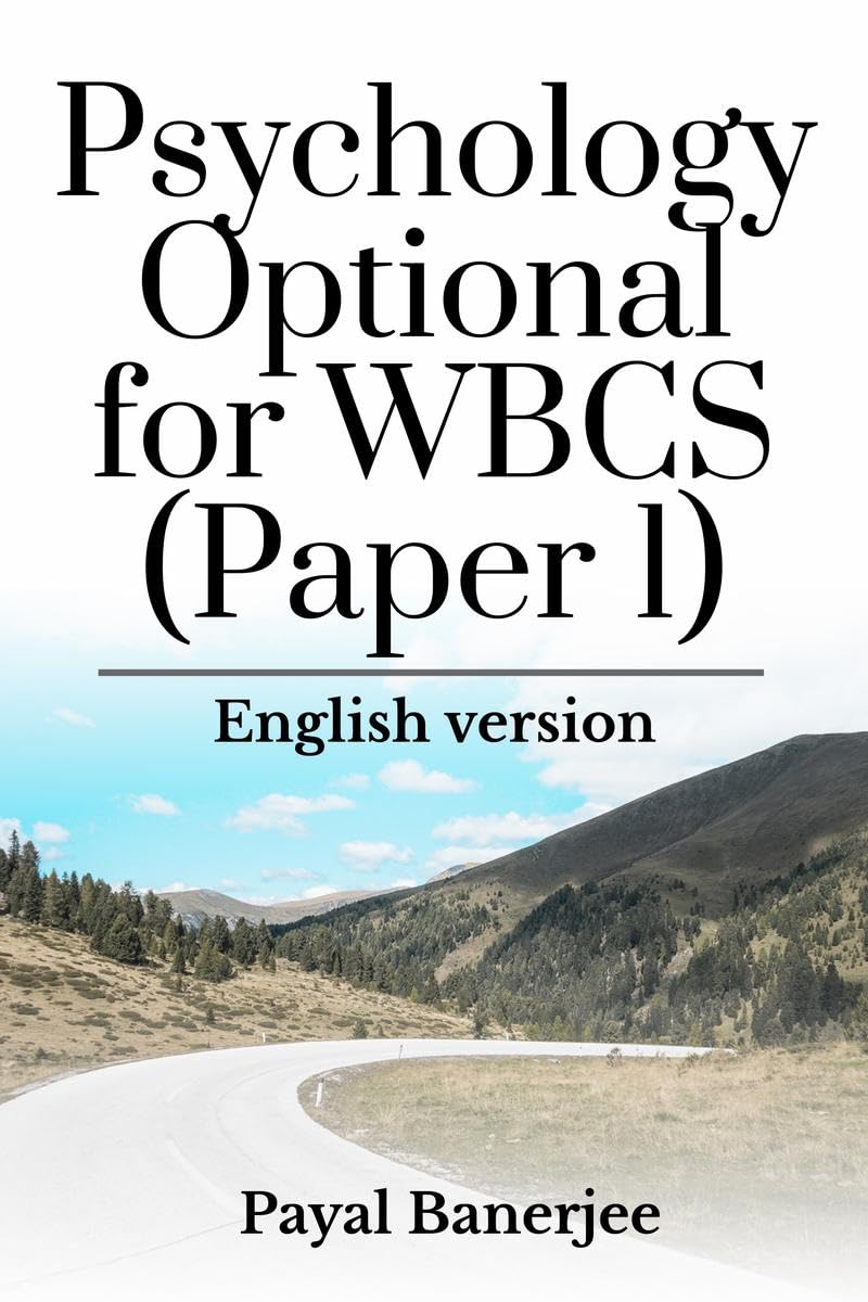Psychology Optional For Wbcs (Paper 1) : English Version