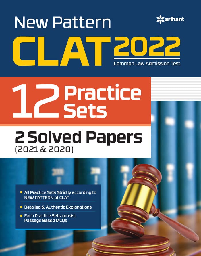 CLAT 2022 12 Practice Sets with 2 Solved Papers (2021 & 2020) (Old Edition)