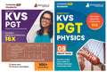 Kvs Pgt Physics Exam (Combo Pack Of 2 Books)  According To The New Exam Pattern (English Edition)  8 Mock Tests (Paper I) + 8 