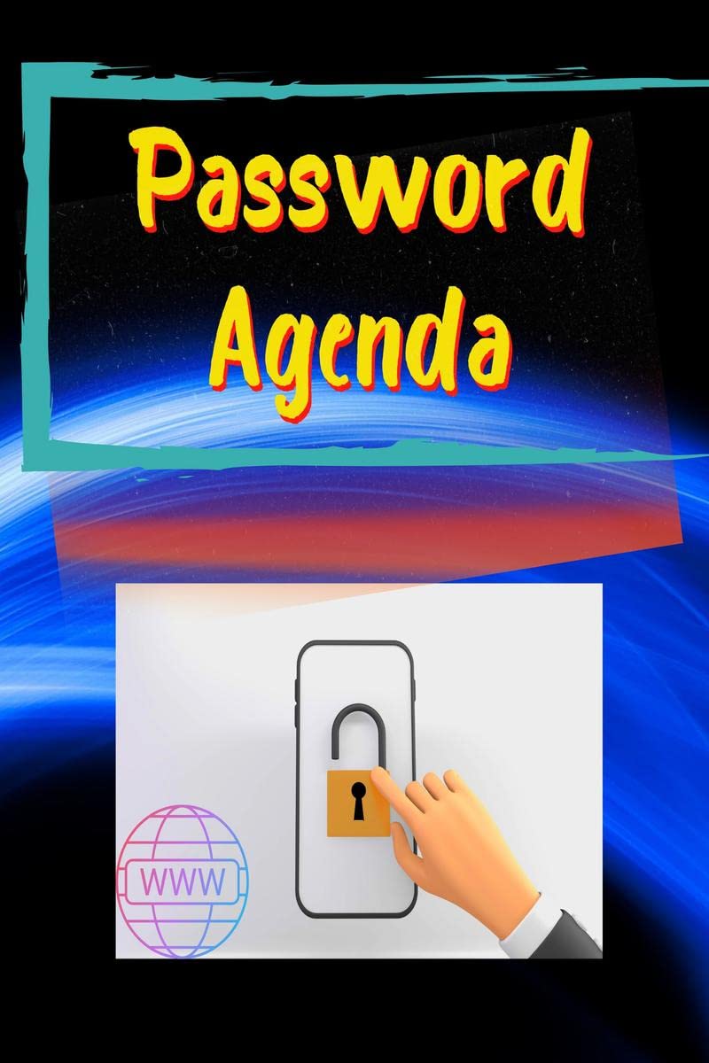 Password Agenda : Portable Password Keeper with Alphabetical Tabs and Organizer for Internet Login & Website & Username & Passwo
