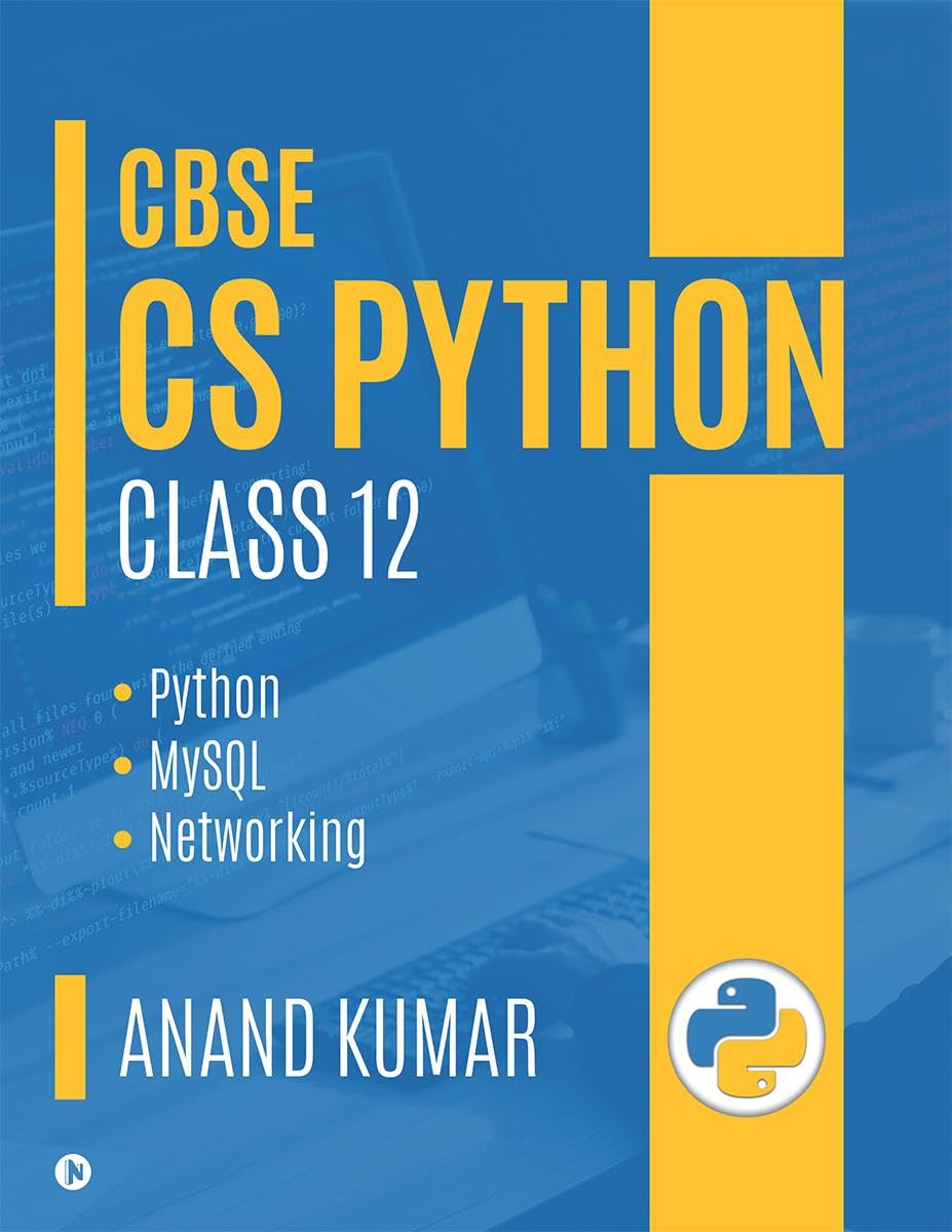CBSE CS Python Class 12