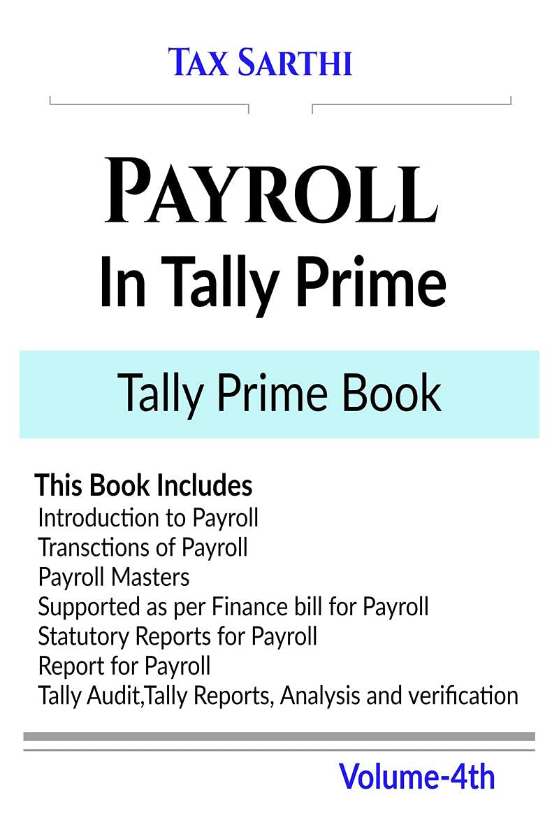 Payroll In Tally Prime | Tally Prime Book | Volume 4Th