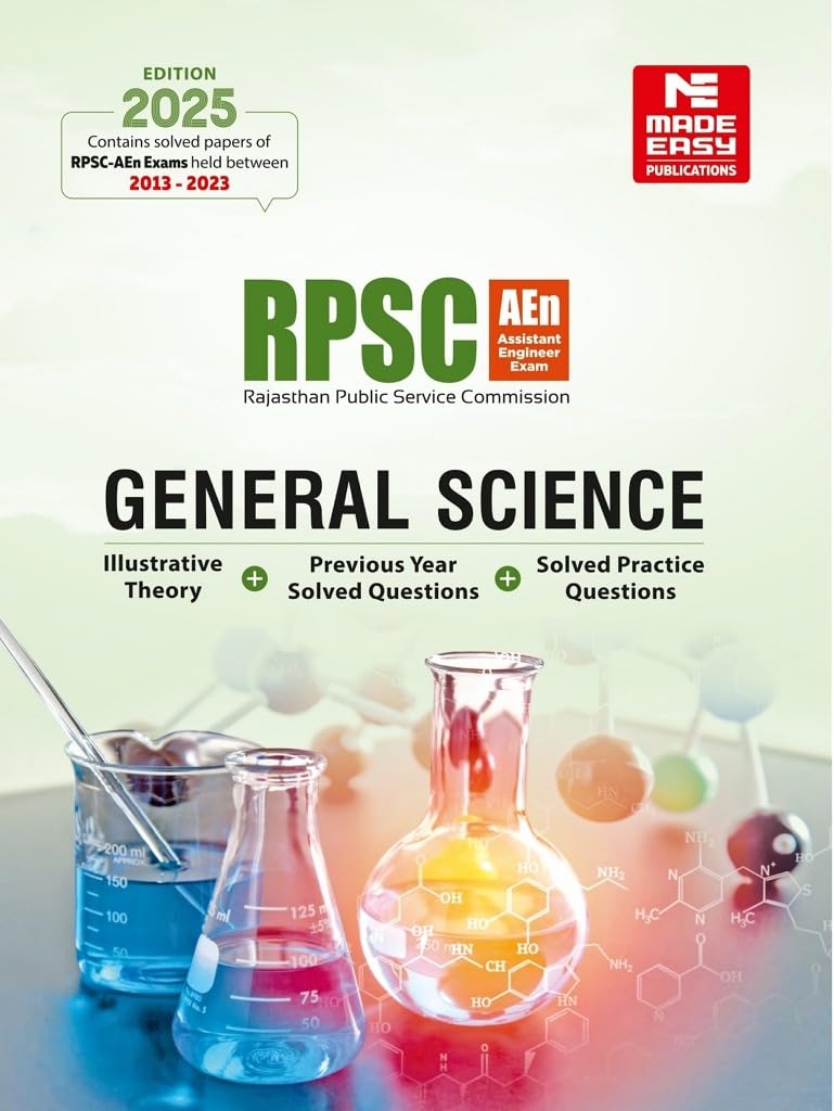 RPSCAEn: General Science | Contains PYQ of exams held between 20132024 | Illustrative Theory | Solved Practice Questions | Raj