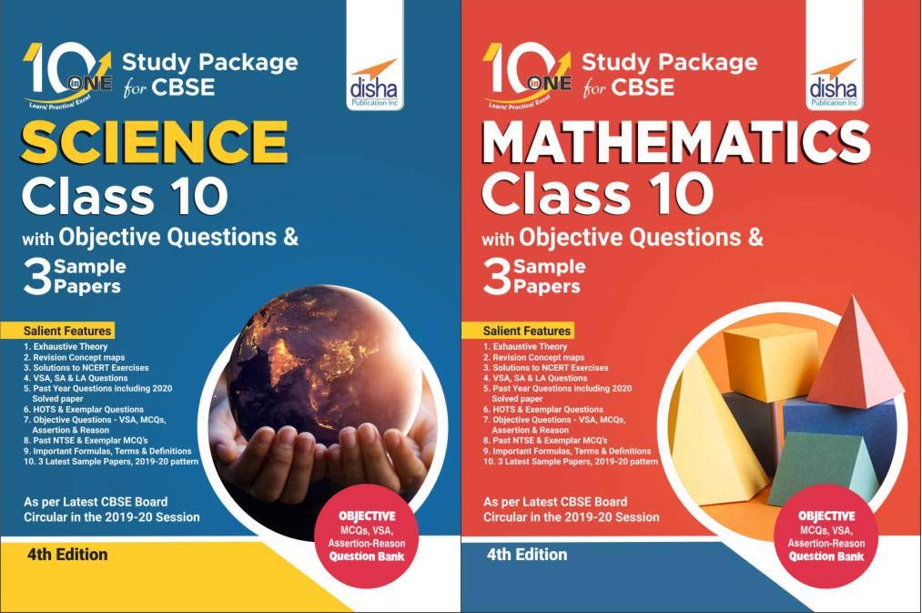 Combo 10 In One Study Package For Cbse Science & Mathematics Class 10 With Objective Questions & 6 Sample Papers 4Th Edition