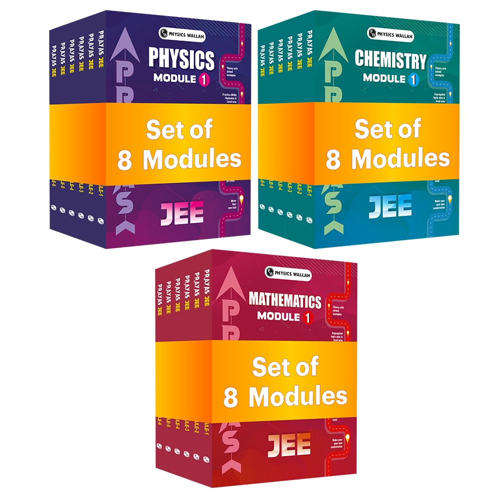 PW Prayas For JEE Main & Advanced Droppers Physics, Chemistry and Mathematics Modules with Solutions Combo Set of 24 Books (2026