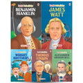 Story Books for Kids  World Scientists (Set of 5 Books) (Illustrated)  Benjamin Franklin, James Watt, Thomas Alva Edison, Alex