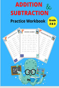 Addition And Subtraction Practice Workbook Grade 2&3 : Math Worksheets With Adding And Subtracting Double Digits Between 050 An