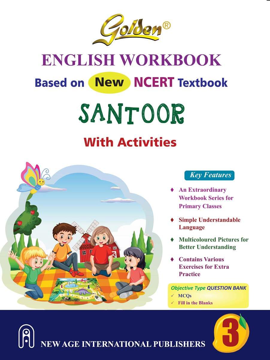 Golden English Workbook Santoor With Activities Based On New Ncert Textbook For Class 3