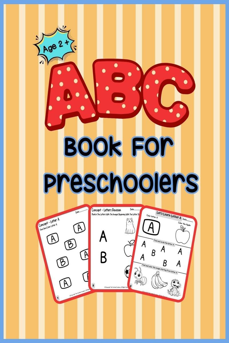 ABC Book For Preschoolers: For Age 2 + Learning ABC