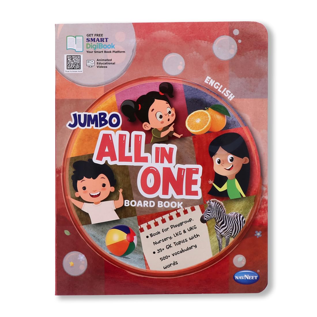 Navneet All In One Board Book (Eng.)  First Early Learning Book For Kindergarten  Picture Board Book For Toddlers And Babies 