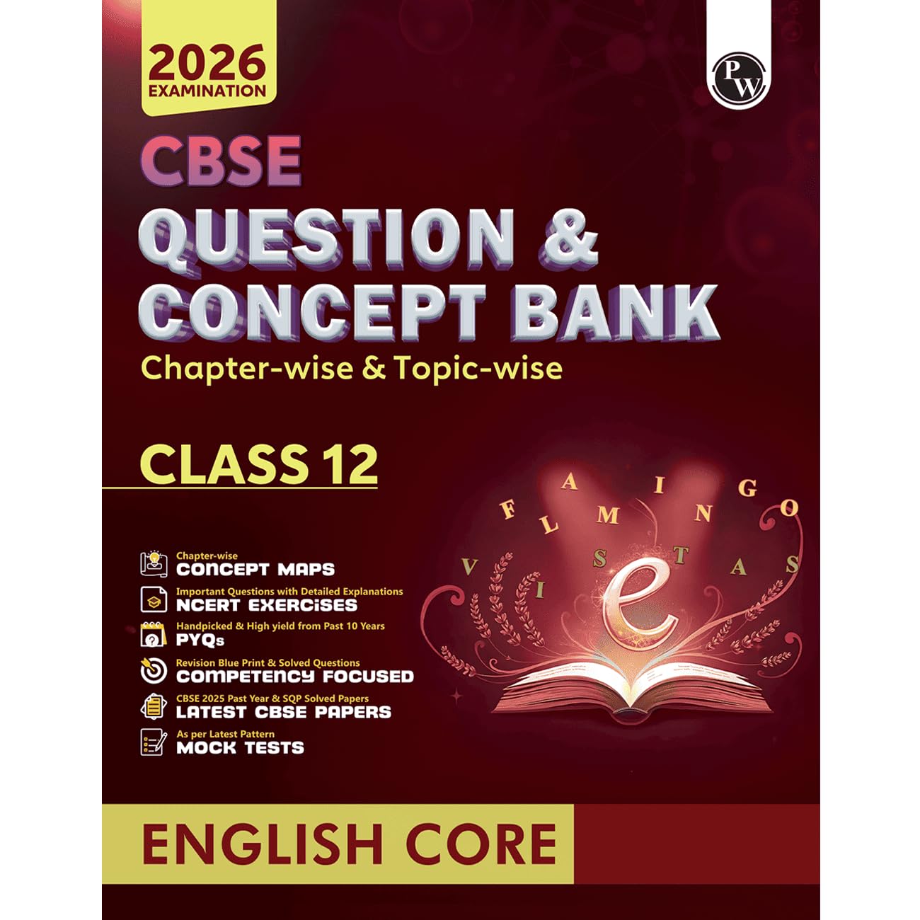 Pw Cbse Question & Concept Bank (Qcb) Class 12 English Core ChapterWise And TopicWise Solved Questions For 2026 Exams With 50%
