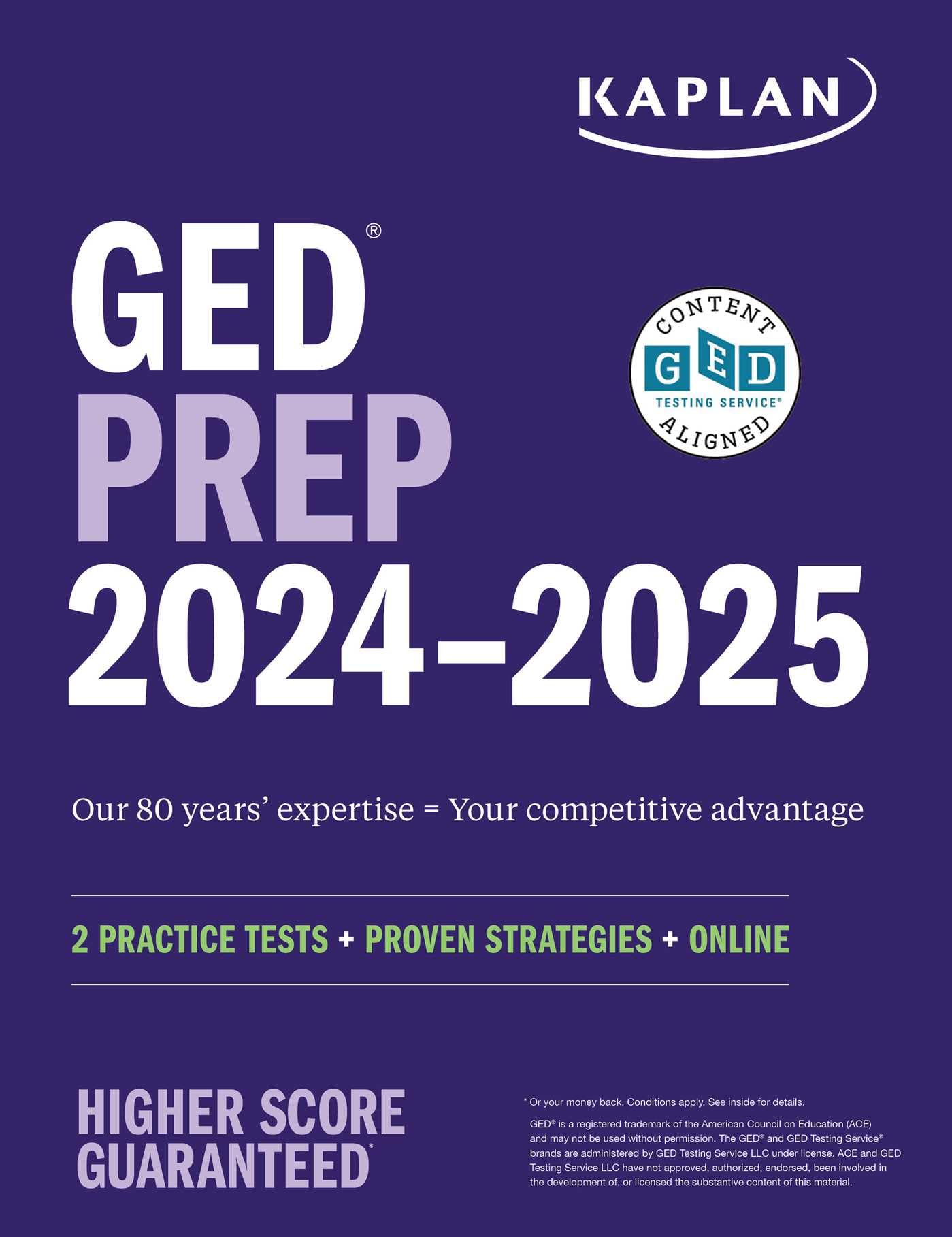 GED Test Prep 20242025: 2 Practice Tests + Proven Strategies + Online (Kaplan Test Prep)