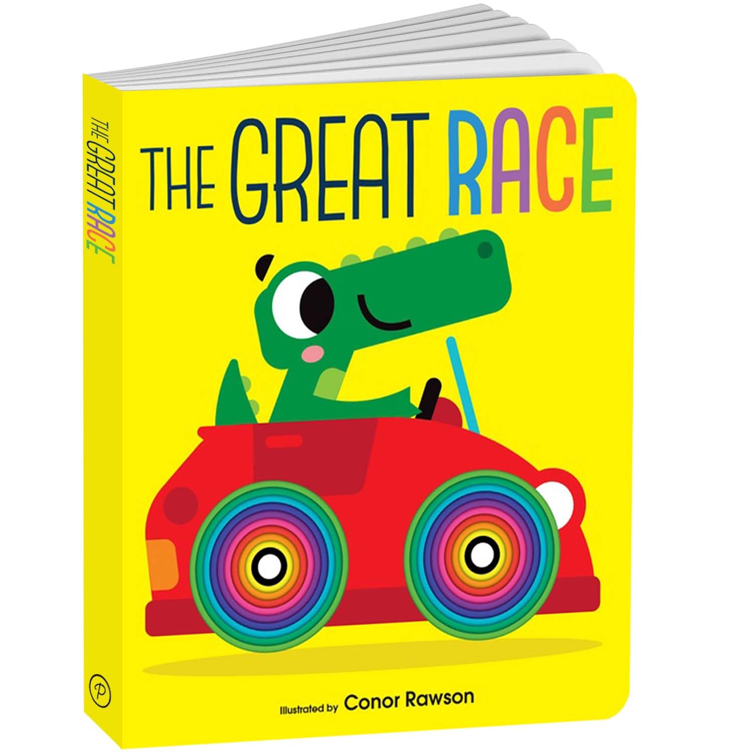 Graduating Board Book  The Great Race | Childrens books about Crocodile | Early learning books | Board books | Die cut board 