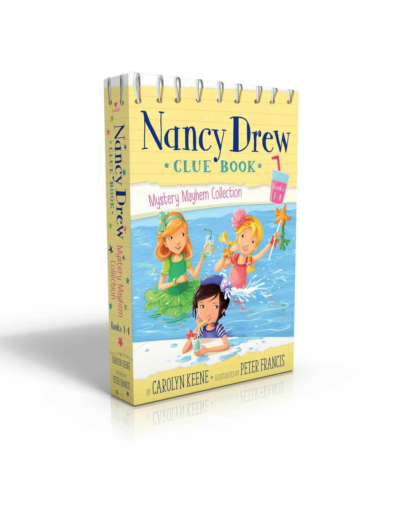 Nancy Drew Clue Book Mystery Mayhem Collection Books 14 (Boxed Set): Pool Party Puzzler; Last Lemonade Standing; A Star Witness