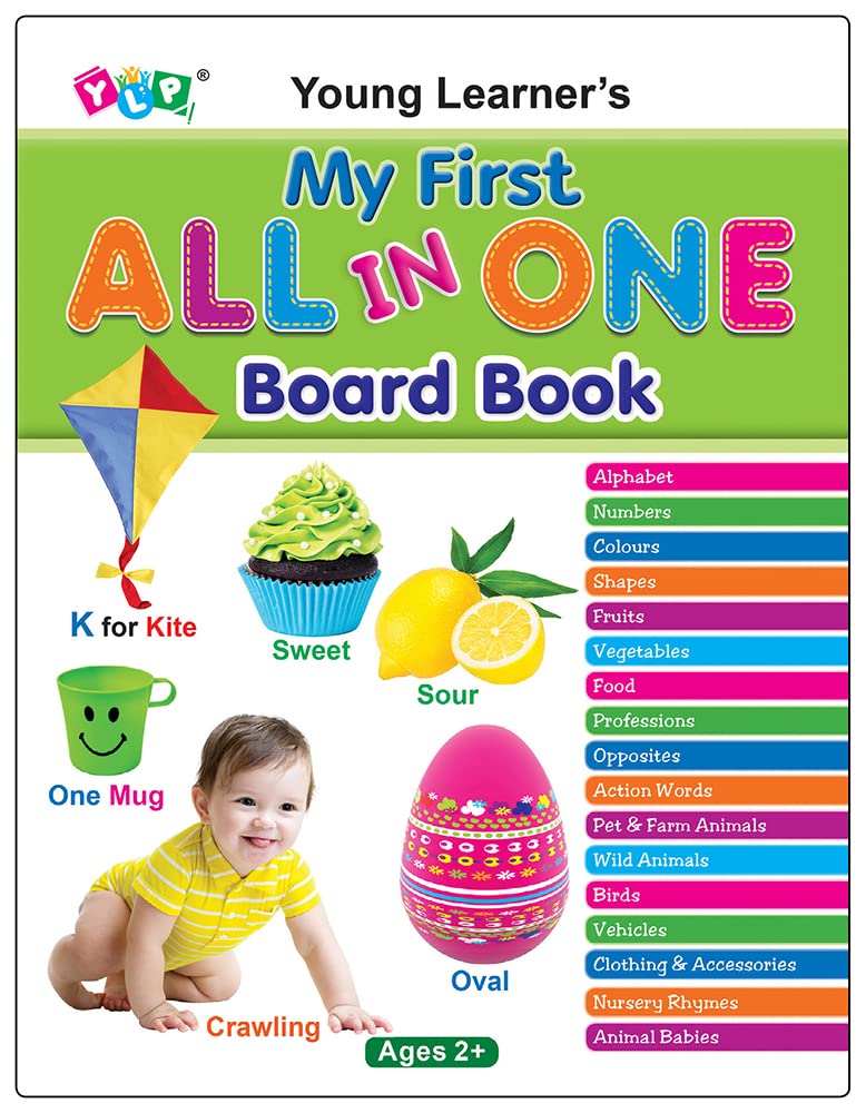 My First All In One Board Book (English): Picture Board Book For Kids | Vibrant And EyeCatchy Pictures To Fascinate Young Ones 