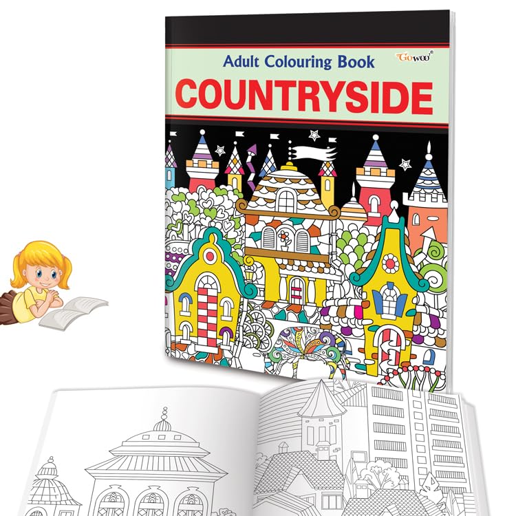 Countryside  Adult Colouring Book : Coloring book for relaxation, Creative countryside designs for adults, Relaxing Art Colorin