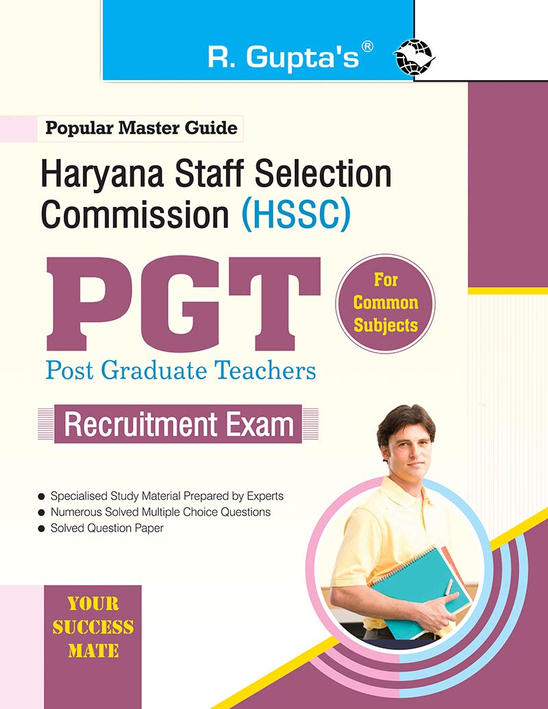 Haryana Staff Selection Commission (hssc): Pgt Common Subject Recruitment Exam Guide