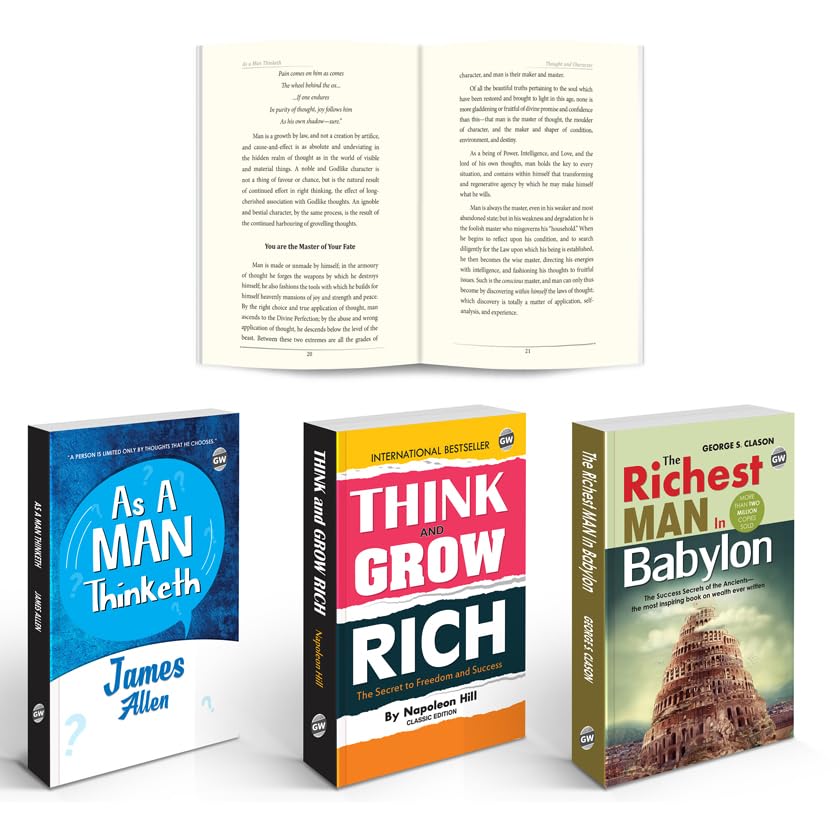The Ultimate Wealth & Mindset Mastery : Think & Grow Rich, The Richest Man in Babylon, As A Man Thinketh | Motivational & Classi