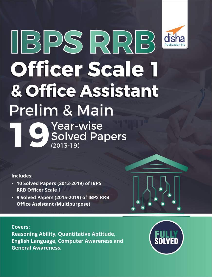 Ibps Rrb Officer Scale 1 & Office Assistant Prelim & Main 19 YearWise Solved Papers (201319)