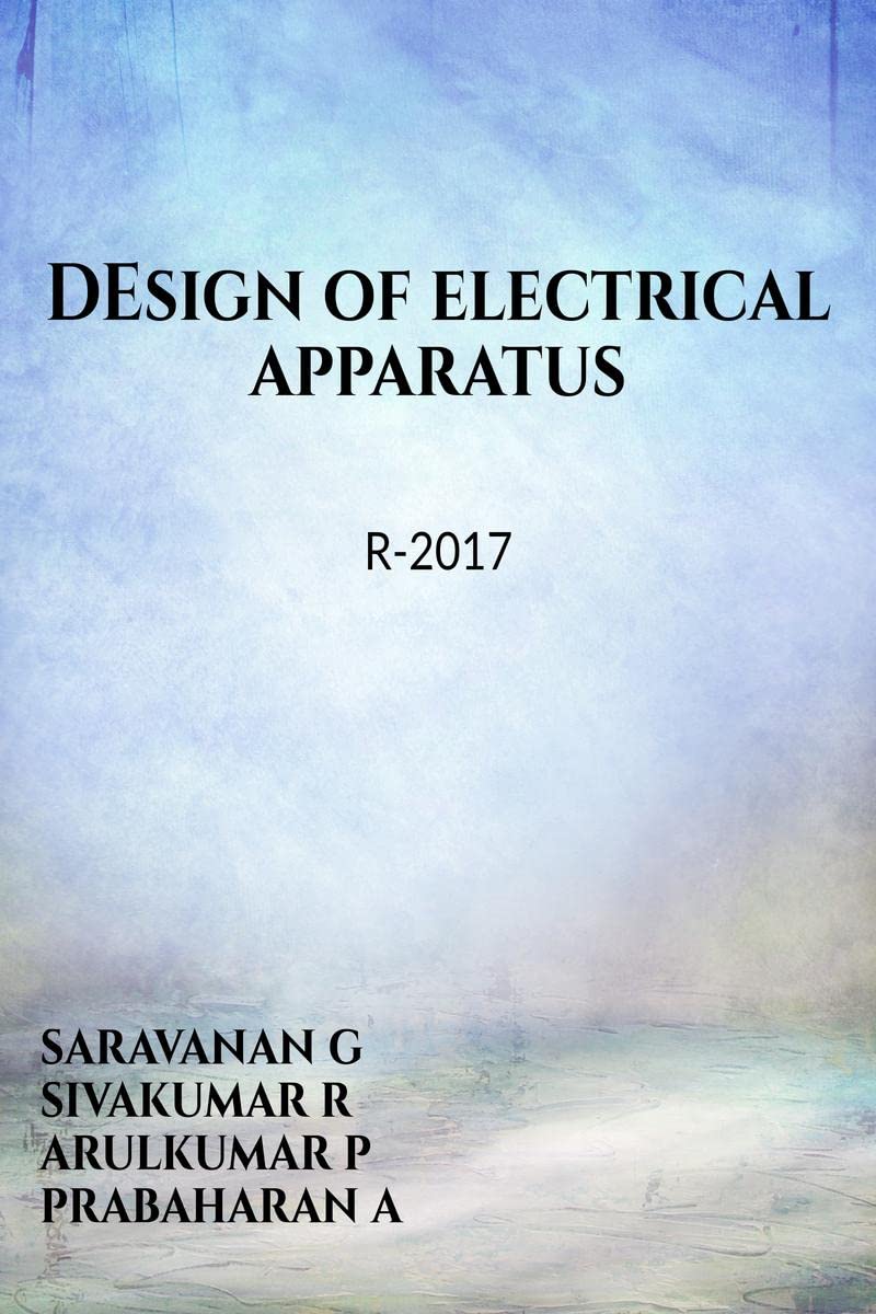 DESIGN OF ELECTRICAL APPARATUS