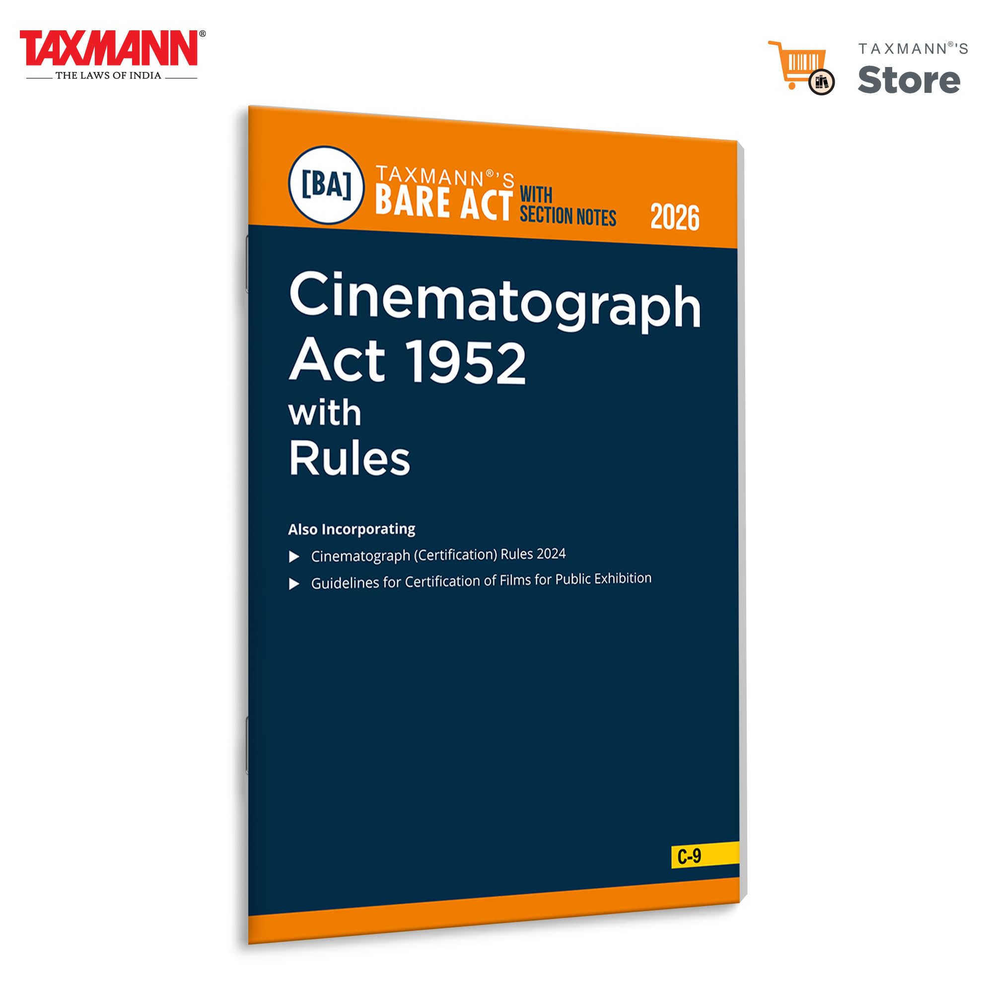 Taxmanns Cinematograph Act 1952 with Rules [Bare Act with Section Notes]  Complete | Updated | Practitionerfocused Reference