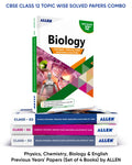 Cbse Class 12 Topic Wise Solved Papers Combo: Physics, Chemistry, Biology, English  Previous Years Papers (Set Of 4 Books) By