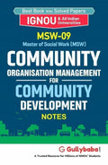 Gullybaba IGNOU MSW Sem MSW09 Community Organisation Management for Community Development in English  Latest Edition IGNOU Hel