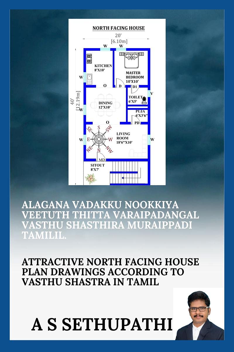 Alagana Vadakku Nookkiya Veetuth Thitta Varaipadangal Vasthu Shasthira Muraippadi Tamilil. /          . : Attractive North Facin