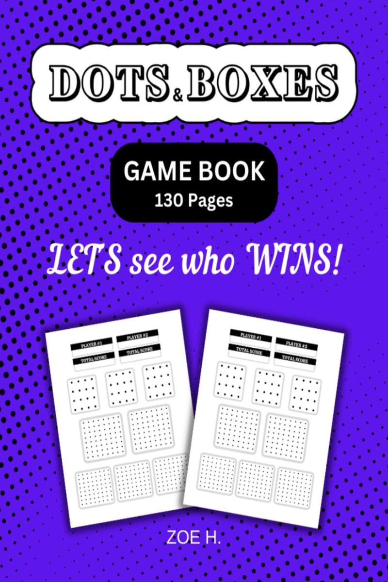 Dots and Boxes Game Book : A Simple, Funny, and Classic Paper and Pen Game for Children and Adults
