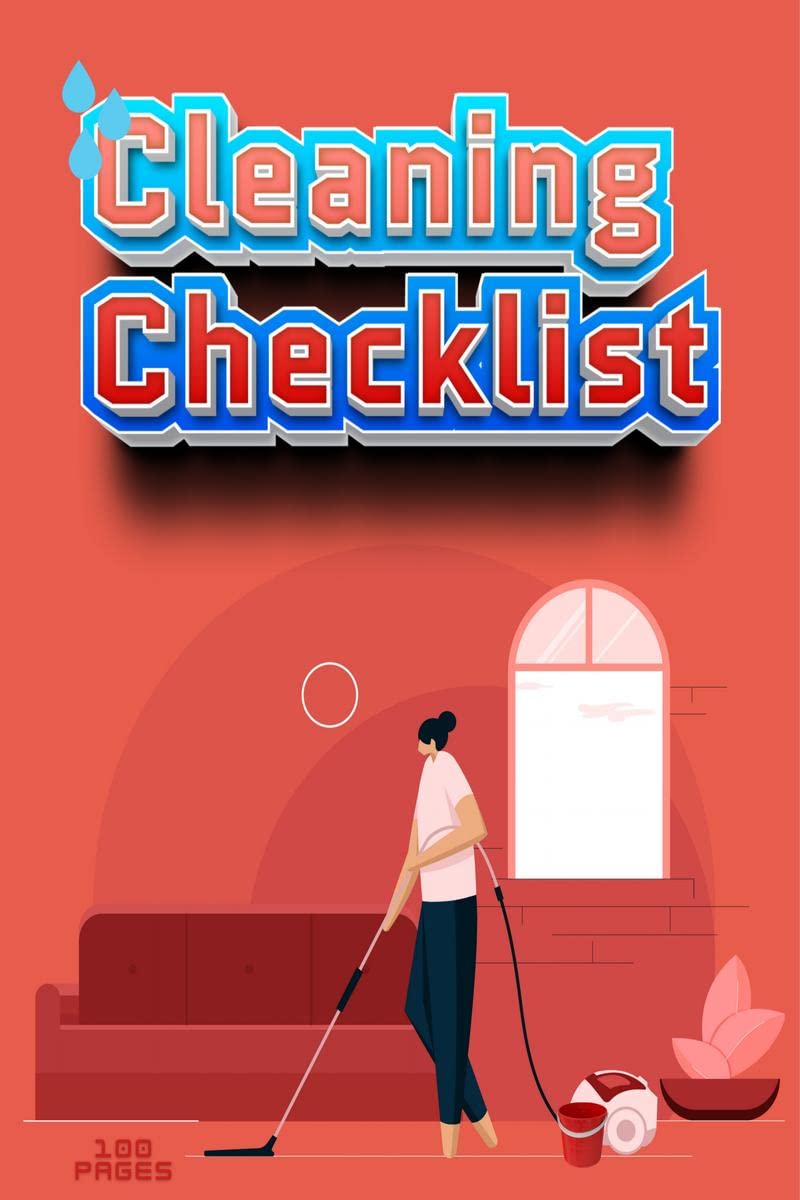 Cleaning Checklist : Housekeeping Book, House Cleaning Checklists ,Housework Planner Chores Planner , Declutter Books Schedule D