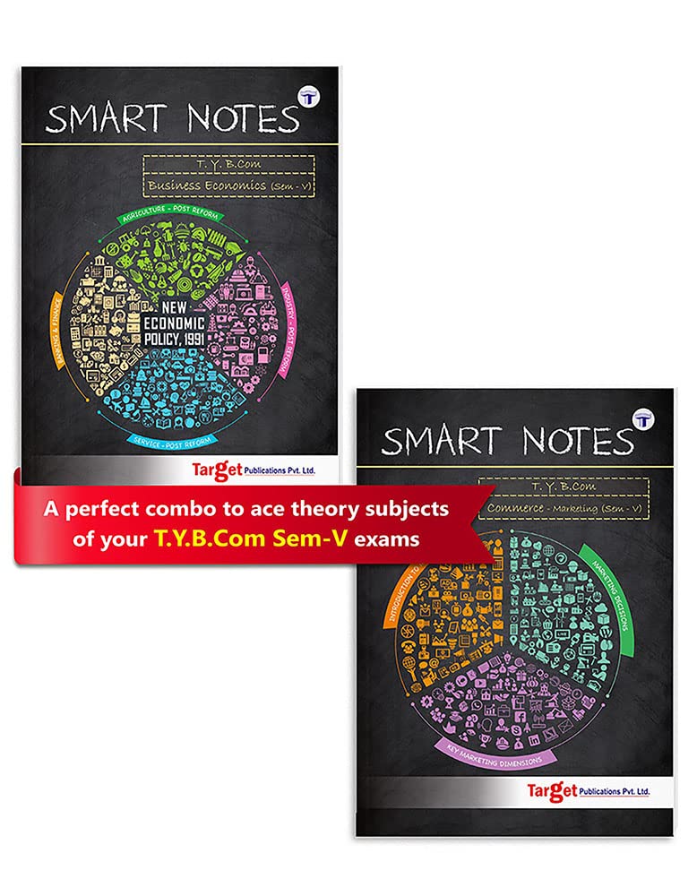 Tybcom Sem 5 Business Economics And Commerce Marketing Smart Notes Books | Handwritten Notes | Includes Objective Questions, Mod