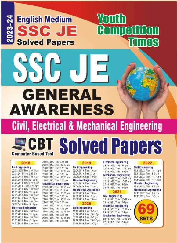 Youth Competition Times SSC JE General Awareness Solved Papers | ENGLISH MEDIUM