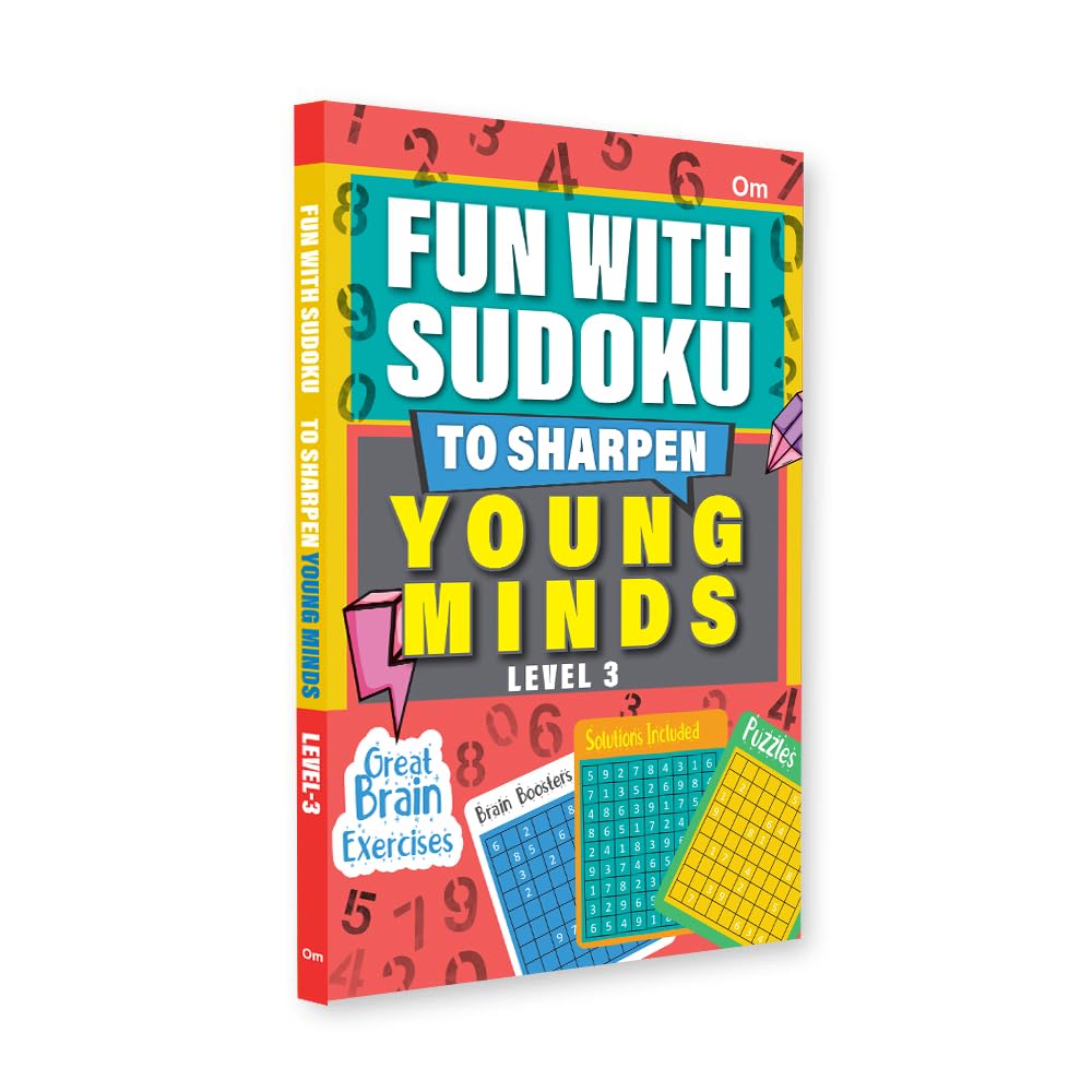 Fun With Sudoku  To Sharpen Young Minds  Level 3 Brain Booster  Great Brain Exercises  Brain Booster Puzzles for all ages 